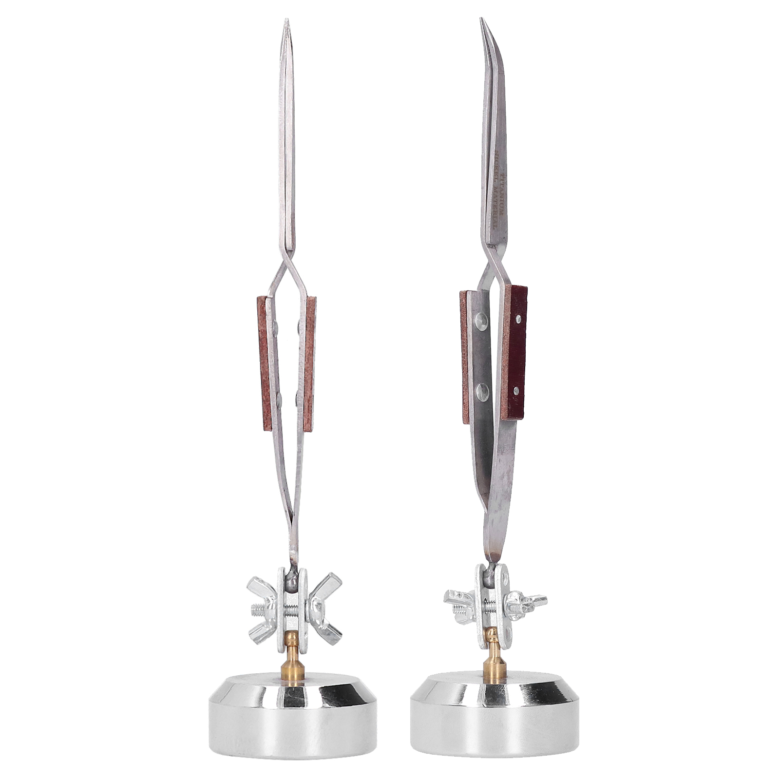 Third Hand Soldering Tweezers Base Clamp - Base in metallo con terza mano