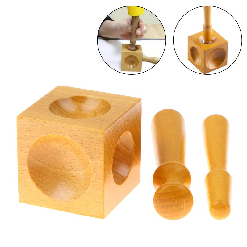Dapping Block And Punch Set Jewelry Doming - Set di Strumenti per Gioielleria: Blocco