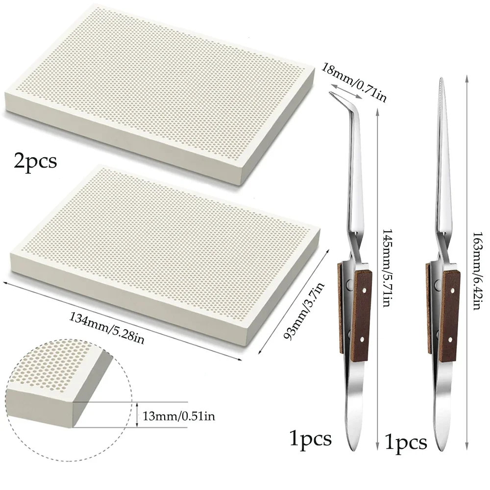 Jewelry Soldering Board Ceramic Honeycomb - Set di cuscinetti per saldatura a