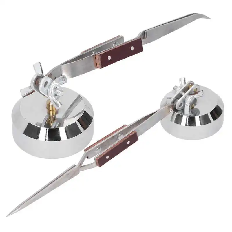 Third Hand Soldering Tweezers Base Clamp - Base in metallo per terza mano