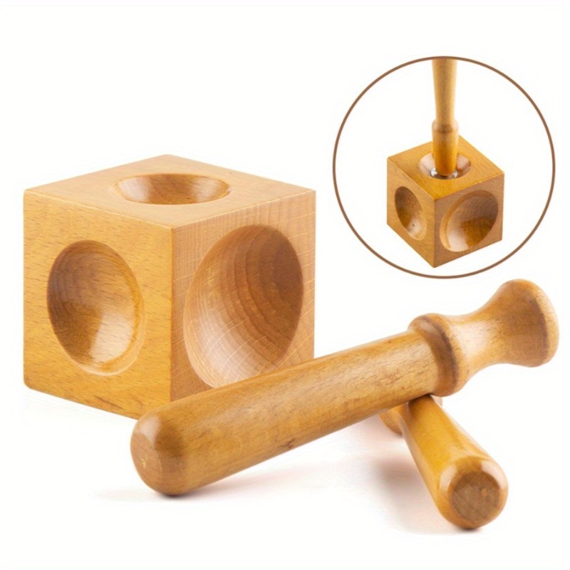 Accessori per gioielleria, blo - Dapping Block And Punch Set Jewelry Doming recensione e prezzo
