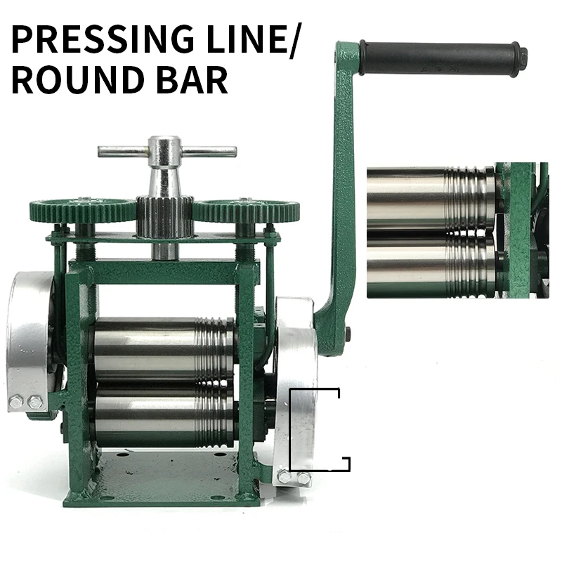 Macchina manuale per la lavora - Jewelry Rolling Mill Manual Wire Flat Roller recensione e prezzo