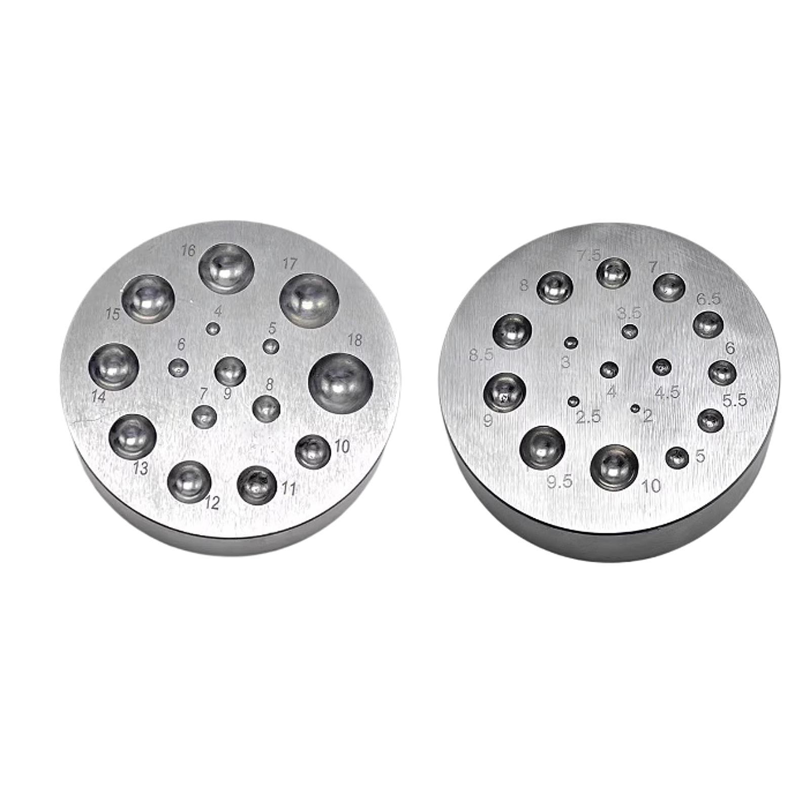 Kit di punzoni e blocchi per l - Dapping Block And Punch Set Jewelry Doming recensione e prezzo