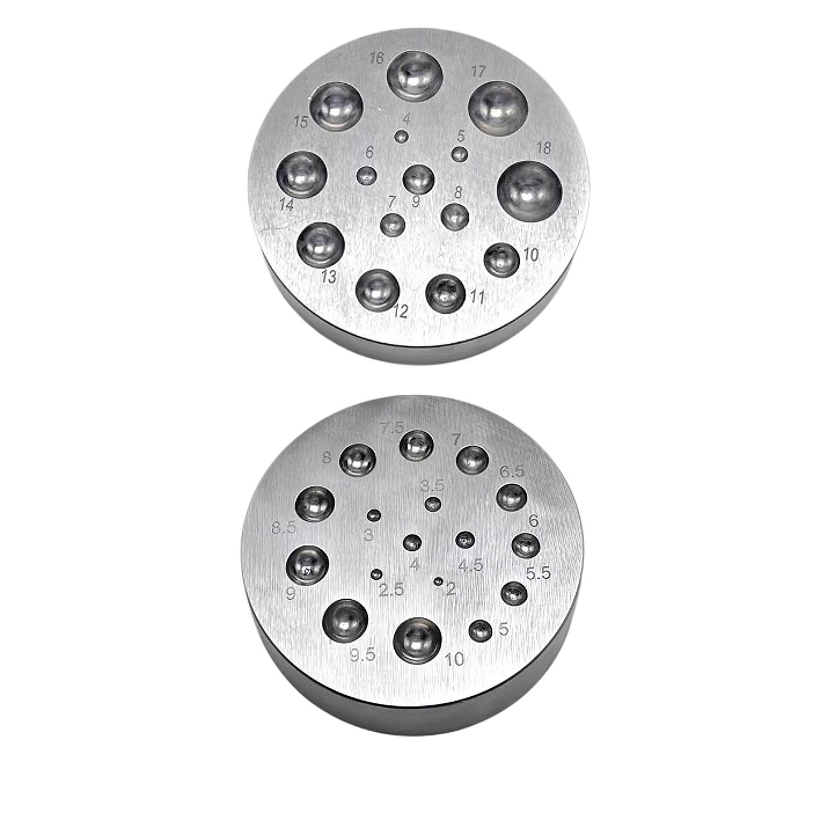 Kit di punzoni e blocchi per l - Dapping Block And Punch Set Jewelry Doming recensione e prezzo