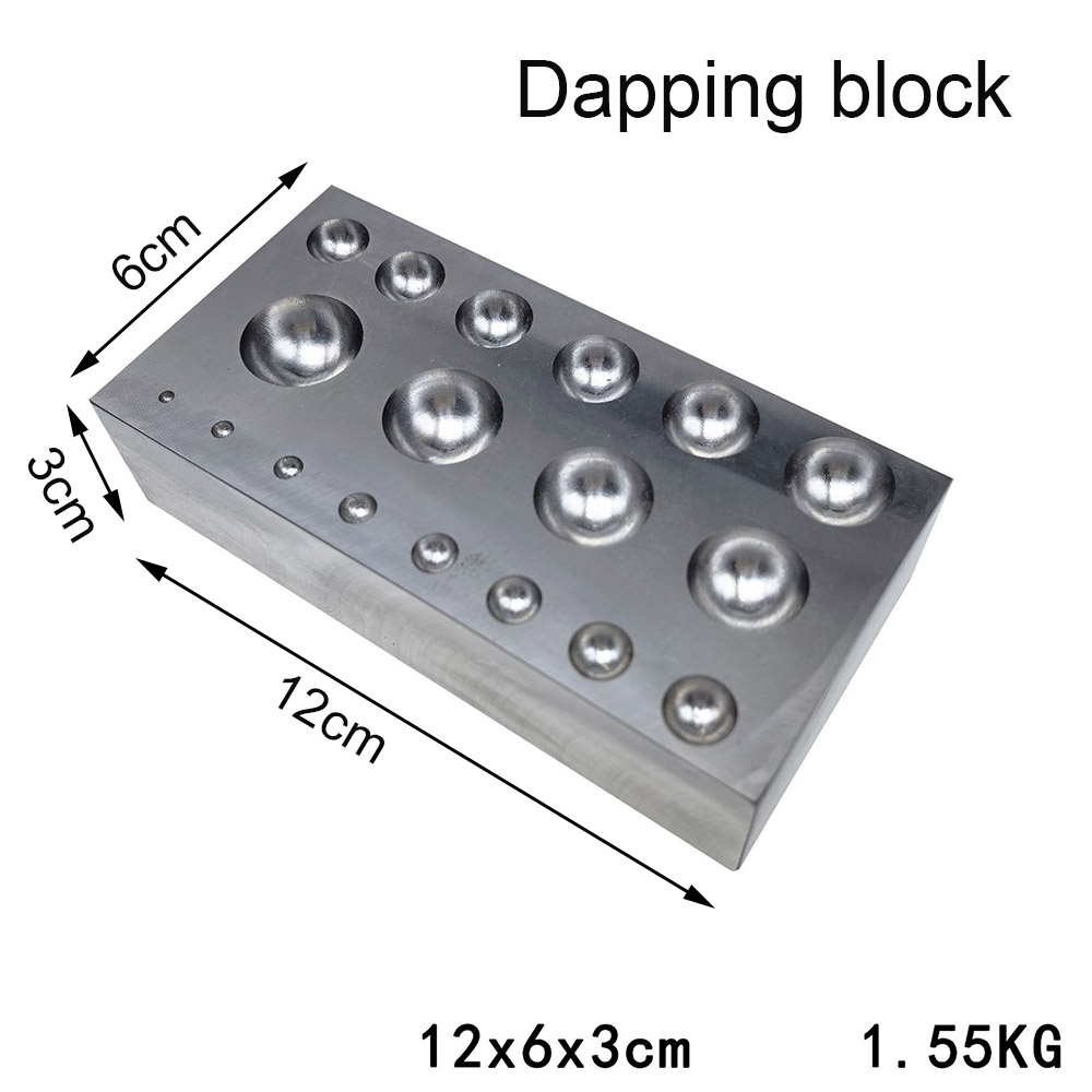 Kit di 19 Punzoni in Acciaio d - Dapping Block And Punch Set Jewelry Doming recensione e prezzo