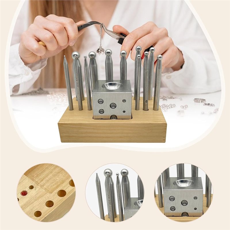 BAAG - Set di 13 blocchi per p - Dapping Block And Punch Set Jewelry Doming recensione e prezzo