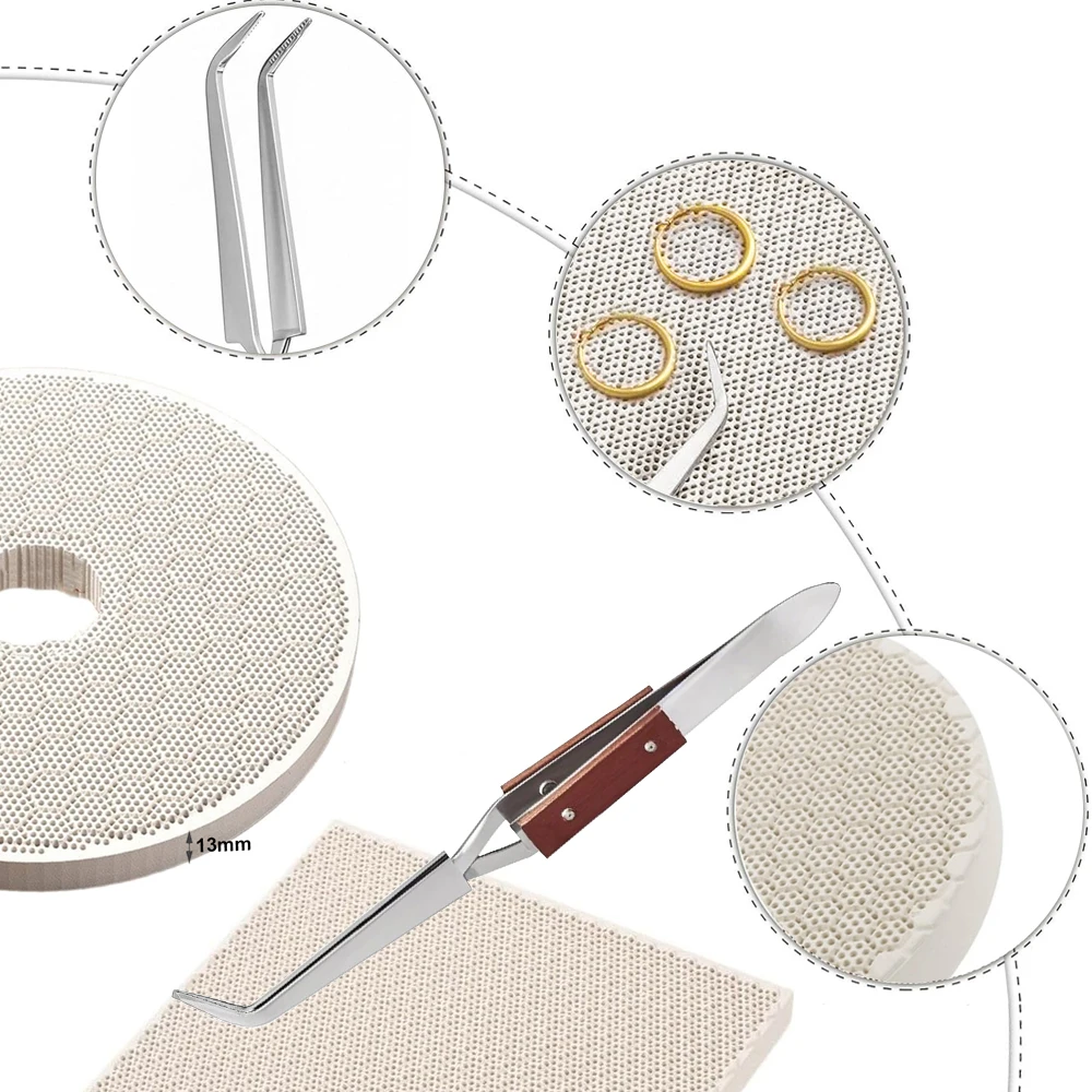 Set di cuscinetti per saldatur - Jewelry Soldering Board Ceramic Honeycomb recensione e prezzo