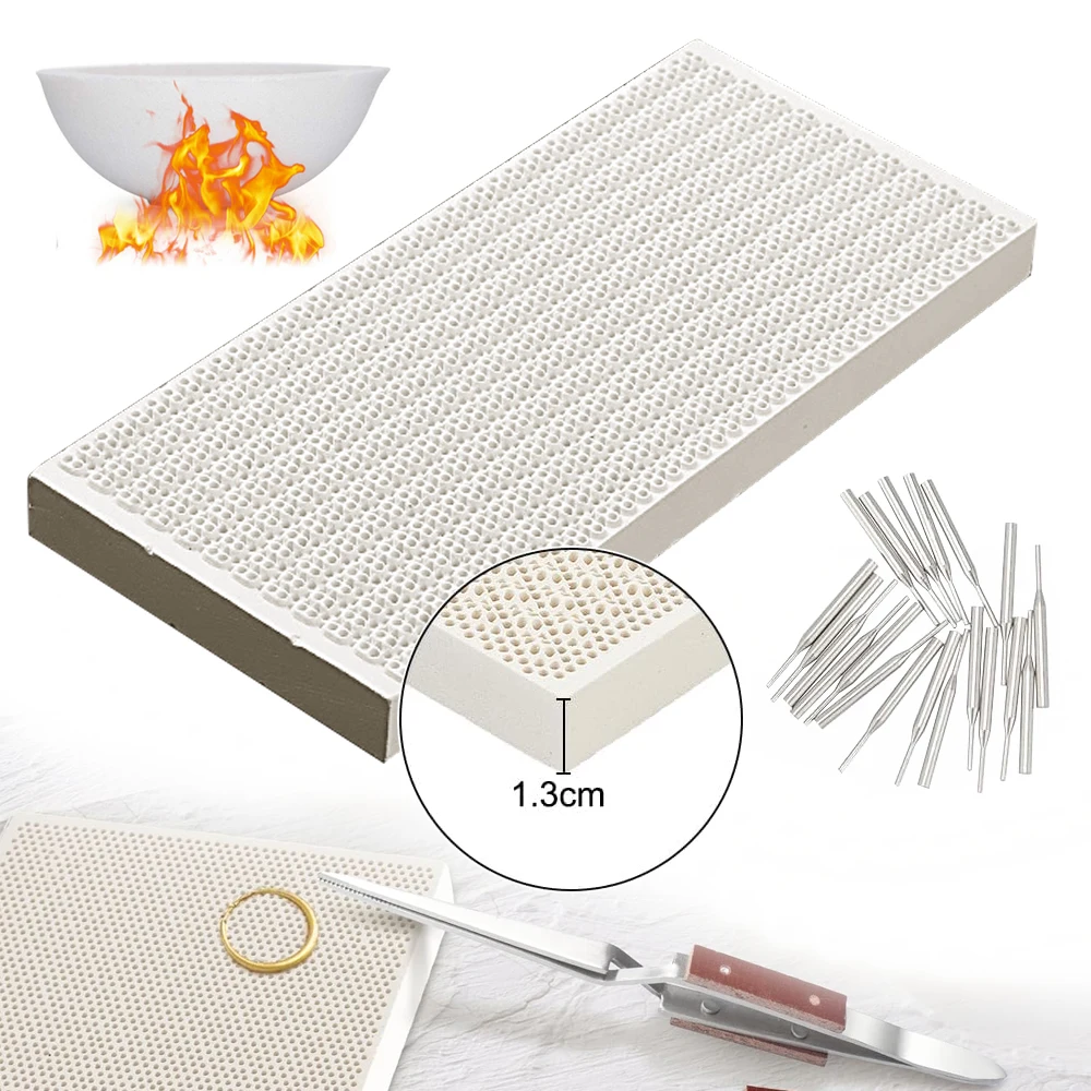 Set di cuscinetti per saldatur - Jewelry Soldering Board Ceramic Honeycomb recensione e prezzo