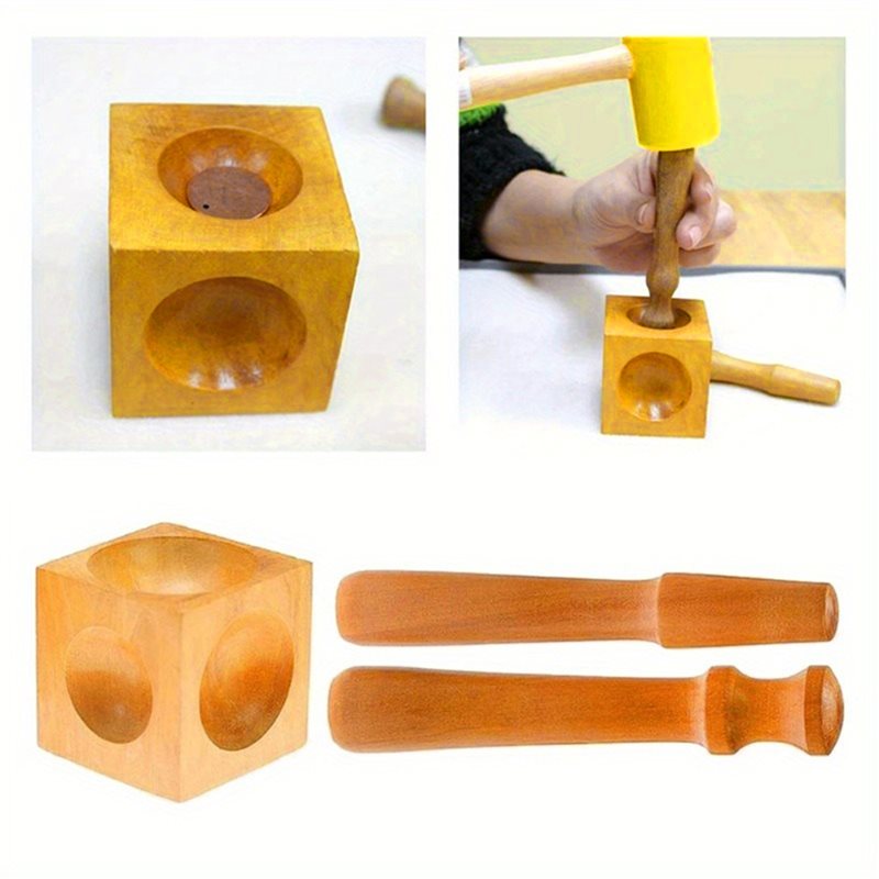ABVC Set di strumenti per la c - Dapping Block And Punch Set Jewelry Doming recensione e prezzo