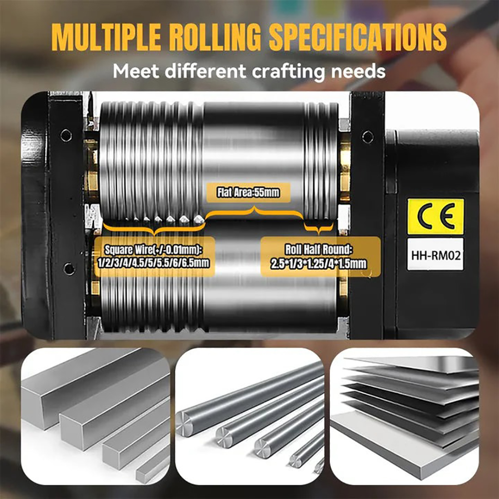 Macchina per la lavorazione di - Jewelry Rolling Mill Manual Wire Flat Roller recensione e prezzo